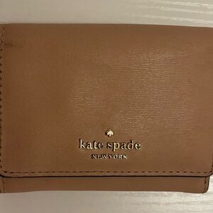 Kate Spade Brown Leather Card Holder